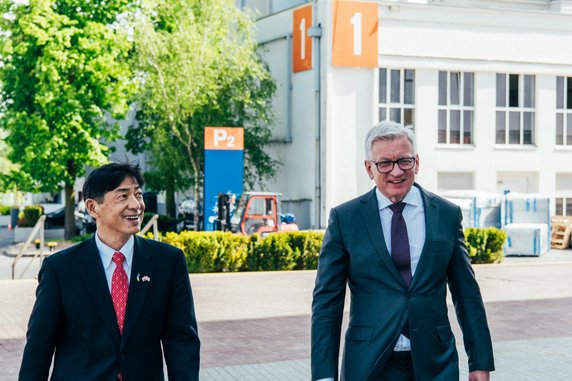 Ambasador Japonii odwiedził Poznań i spotkał się z Jackiem Jaśkowiakiem fot. UMP