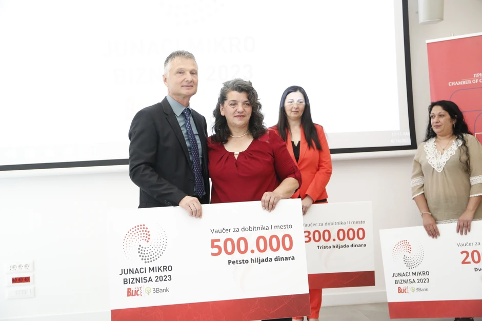 Ovogodišnja pobednica Mladomirka Vučićević i Vladimir Vukotić