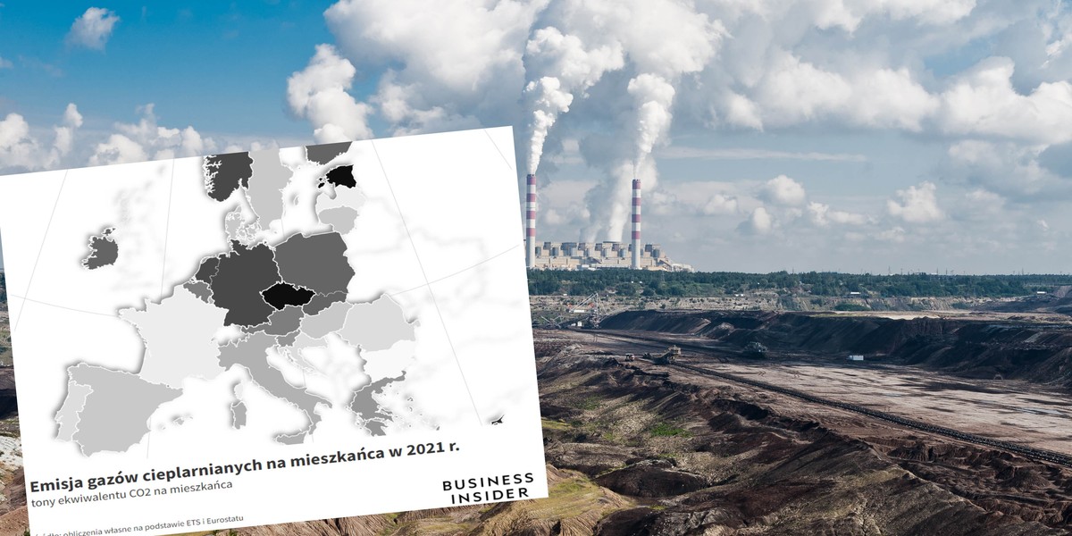 W emisji CO2 na głowę jesteśmy na dziewiątym miejscu na 28 monitorowanych przez ETS państw.