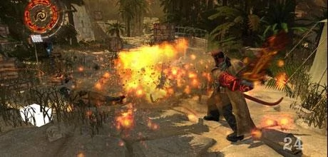 Screen z gry "Hellboy: Science of Evil" (wersja na Xbox 360)