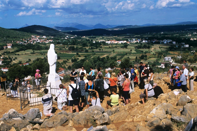 Pielgrzymi w Medjugorie w 2008 r. 