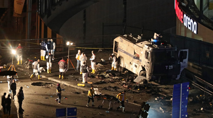 22 halottja és 166 sebesült az Isztambuli robbantásban / Fotó: MTI