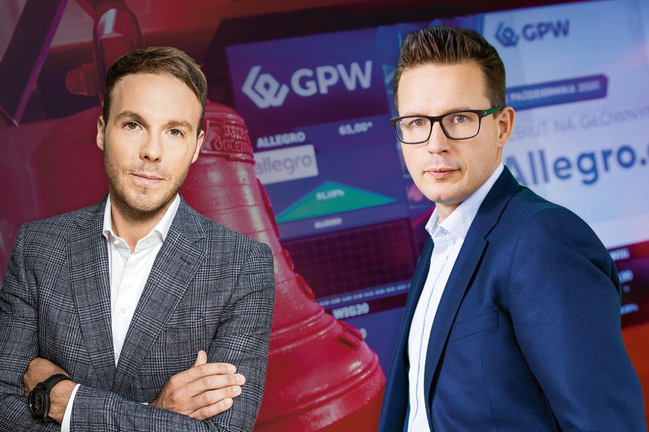 Swoje biznesy na GPW chcą wprowadzić m.in. Mateusz Juroszek (STS Holding, na zdjęciu z lewej) i Przemysław Gacek (Grupa Pracuj)