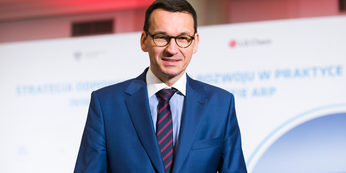 2017 r. Mateusz Morawiecki, wtedy jako wicepremier, przedstawia szczegóły Strategii na Rzecz Odpowiedzialnego Rozwoju