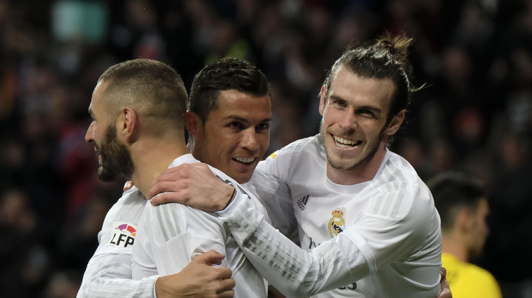 Cristiano Ronaldo, Karim Benzema, Gareth Bale