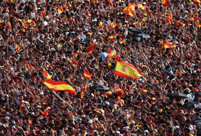 Navijači na ulicama Madrida | Foto: Reuters