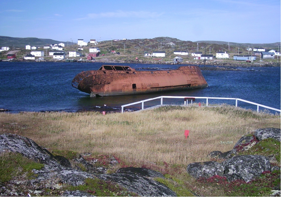 Baskijski ośrodek połowu wielorybów w Red Bay w Kanadzie