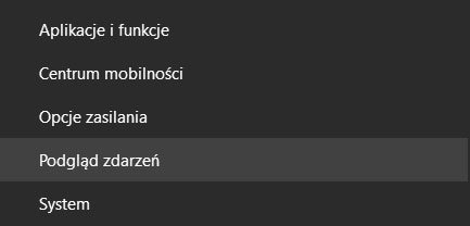 Uruchamianie podglądu zdarzeń w systemie Windows