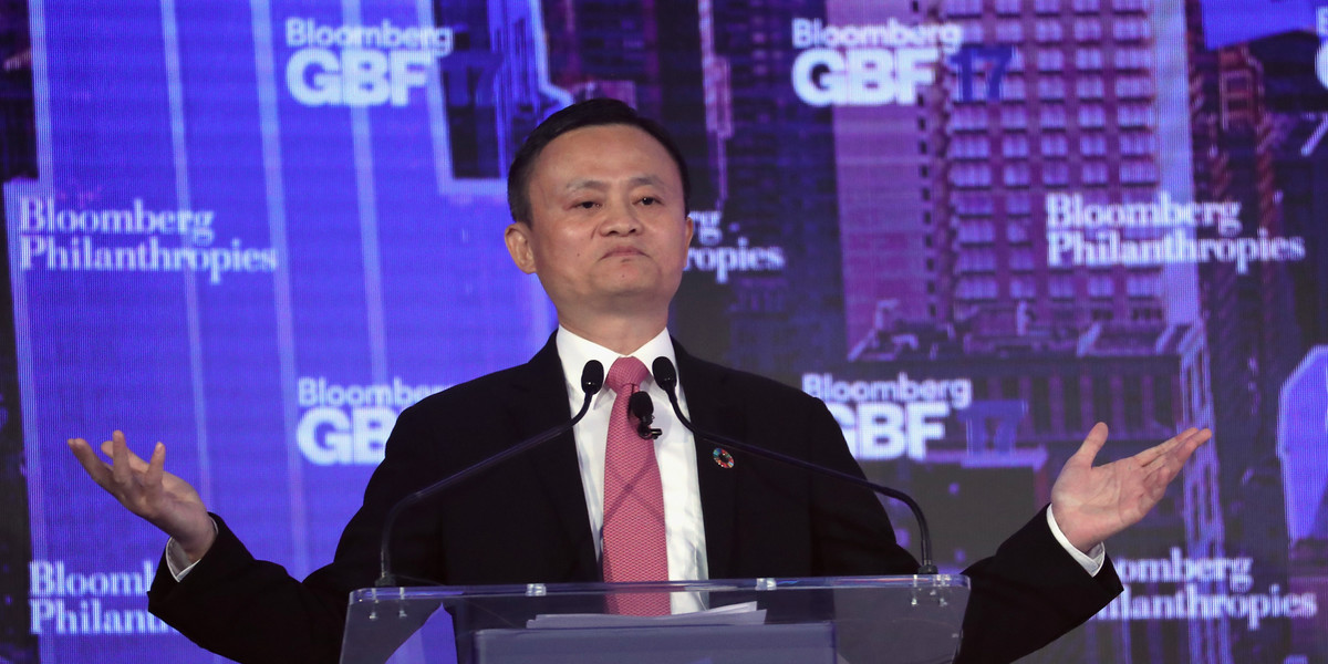 Chińska firma Alibaba ma się czym pochwalić. Na zdjęciu: Jack Ma, założyciel i prezes zarządu Alibaba Group