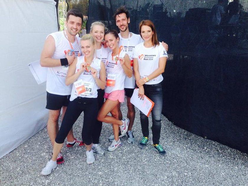 Celebryci na biegu Warszawa Business Run 2014