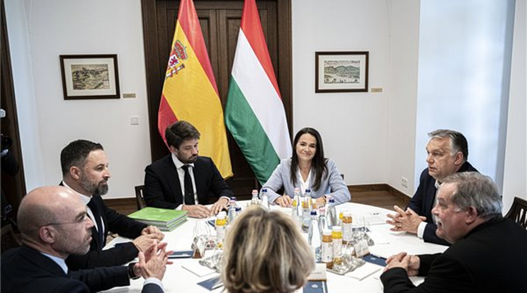 Spanyol jobboldali párttal tárgyalt Orbán Viktor/MTI/Miniszterelnöki Sajtóiroda/Benko Vivien Cher