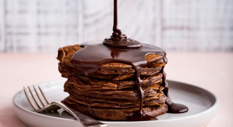 Chocolate pancakes