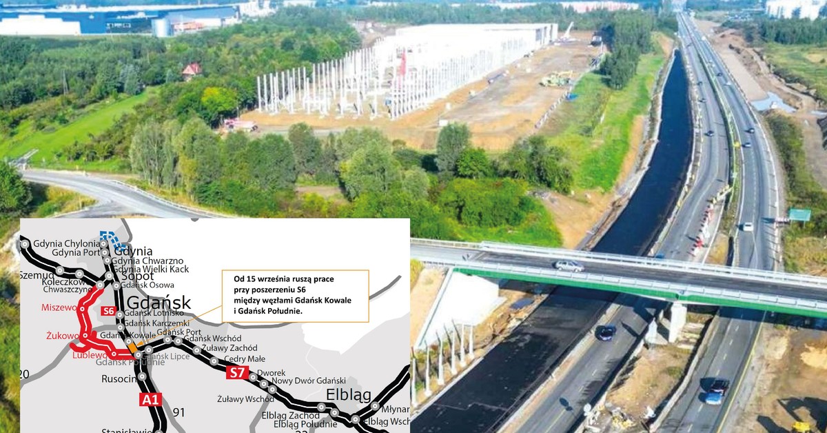 Obwodnica Trójmiasta na S6 będzie szersza. Ruszają prace. Co czeka kierowców?