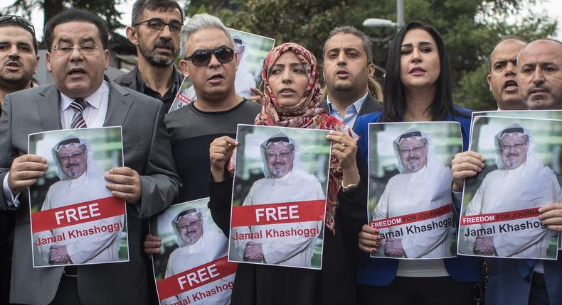 Khashoggi disappeared after entering the Saudi Consulate in Istanbul on October 2.