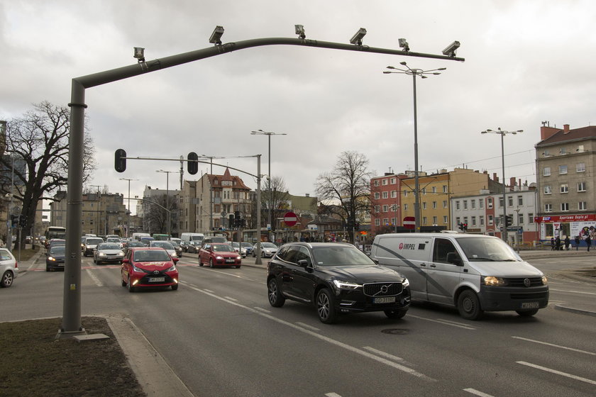 Skrzyżowanie przy Galerii Bałtyckiej