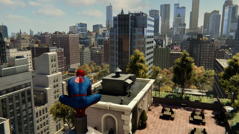 Marvel's Spider-Man - Scena - Aberracja chromatyczna wł, ziarno wł