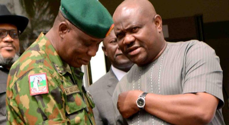 Wike and army officer