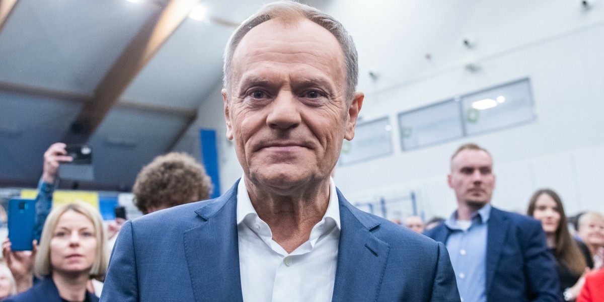 Szef PO Donald Tusk.