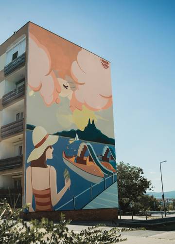 Street art Veszprémben: 4 falfestményt készített Mentha a Hősökből - Noizz