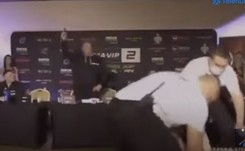 Marcin Najman na konferencji wyciągnął broń i zaczął strzelać