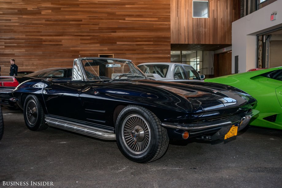 Several classics like this 1963 Corvette received modern engines ...