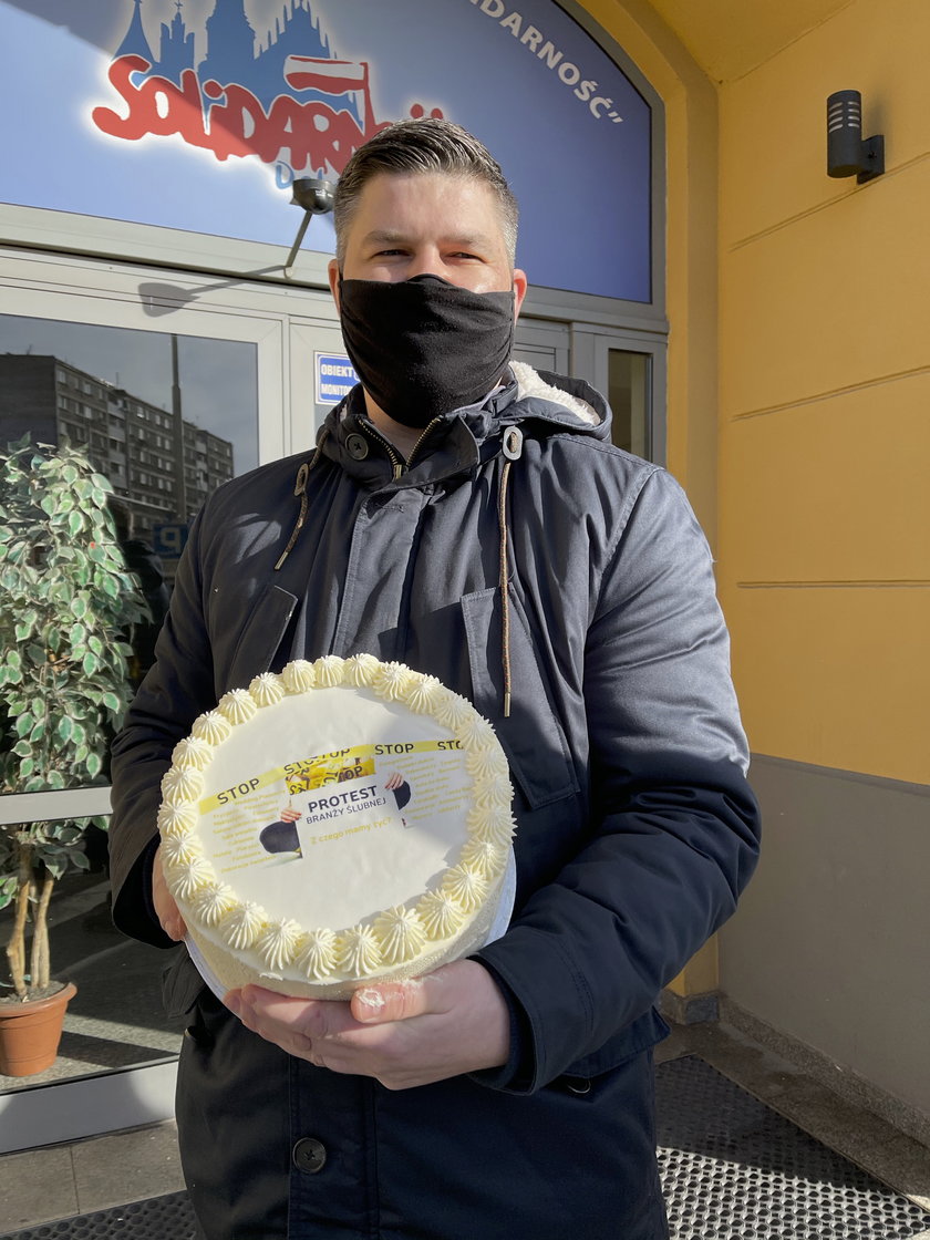 Protest wrocławskiej branży ślubnej