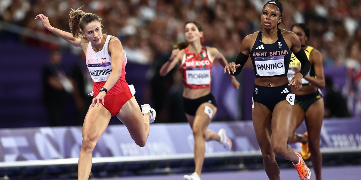 Natalia Kaczmarek w finale olimpijskim.