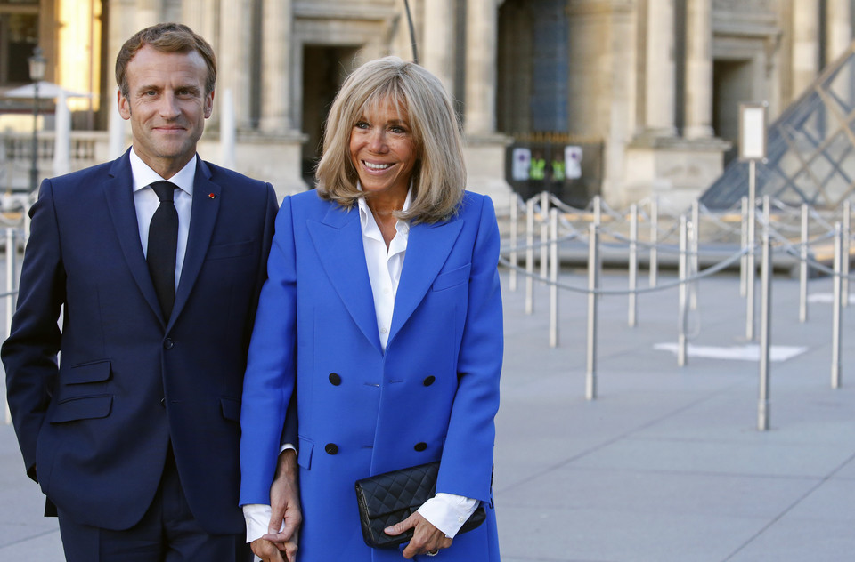 Emmanuel Macron i  Brigitte Macon 