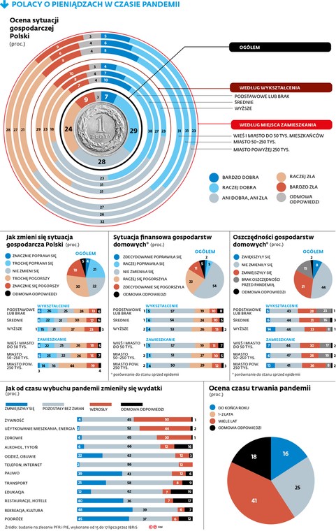 Polacy o pieniądzach w czasie pandemii