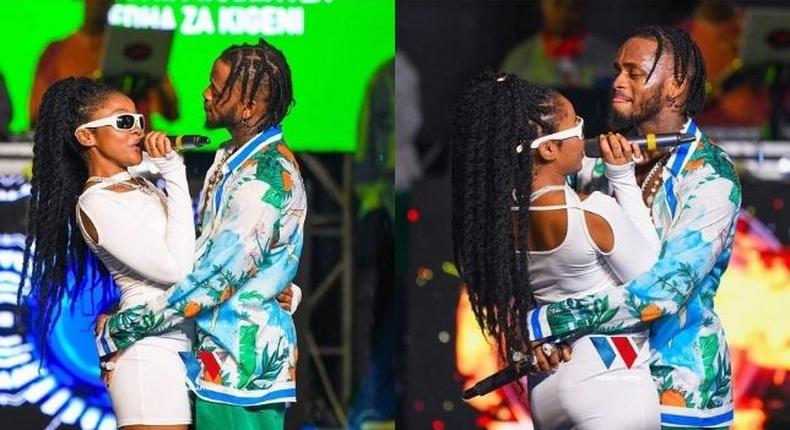 Diamond & Zuchu causes a stir with steamy 'Mtusubiri' performance [Video]