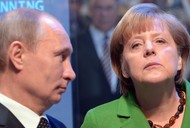 Władimir Putin i Angela Merkel 