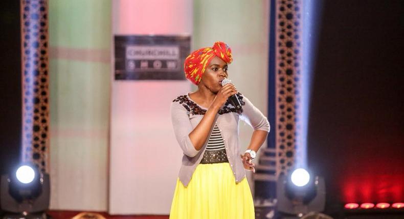 Zeddy performing on Churchill show