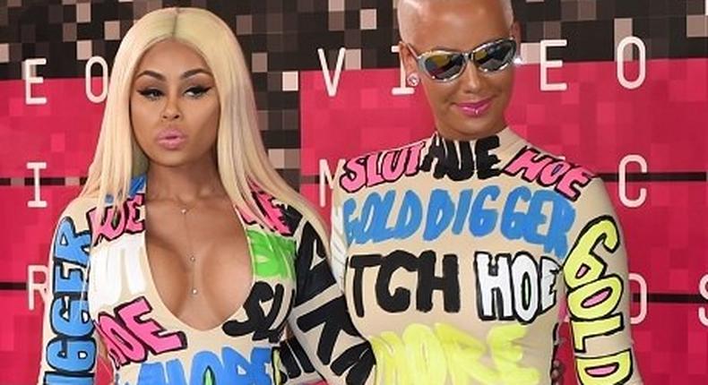 Amber Rose and Blac Chyna at the 2015 VMA