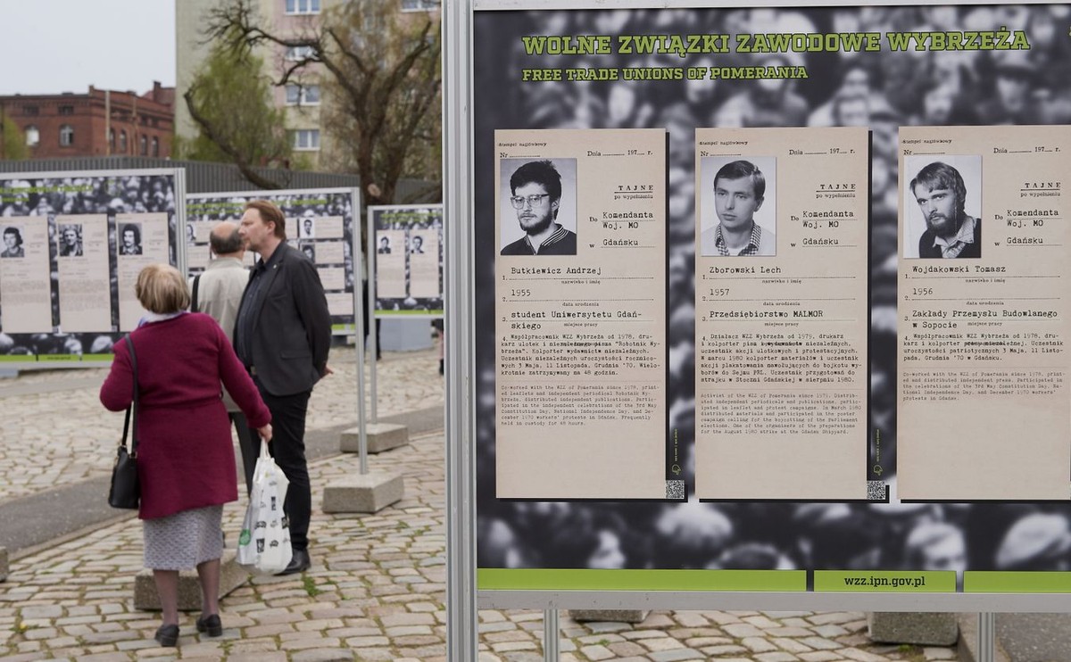 Wystawa Wolne Związki Zawodowe w Gdańsku