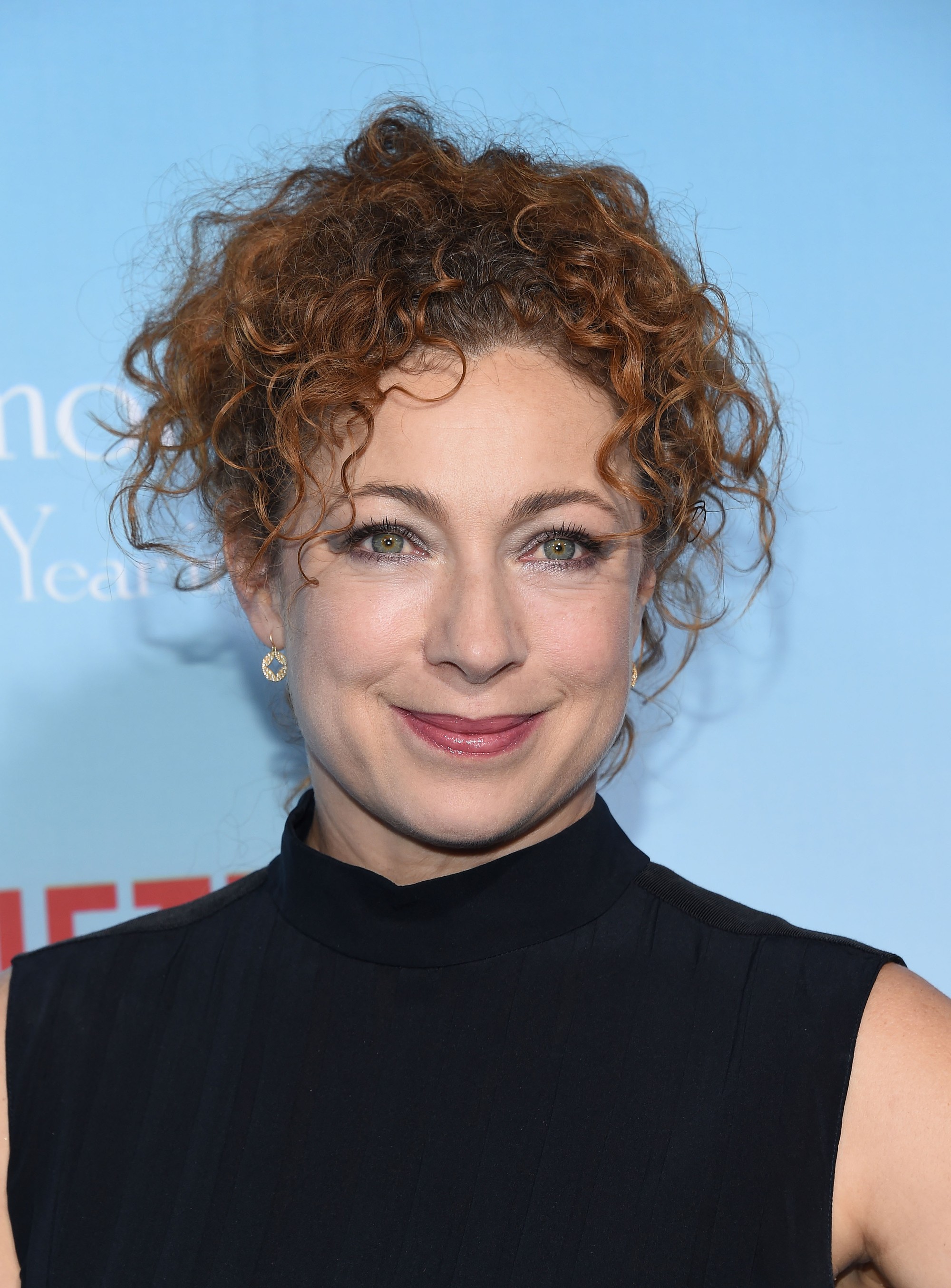 Anglická herečka Alex Kingston.