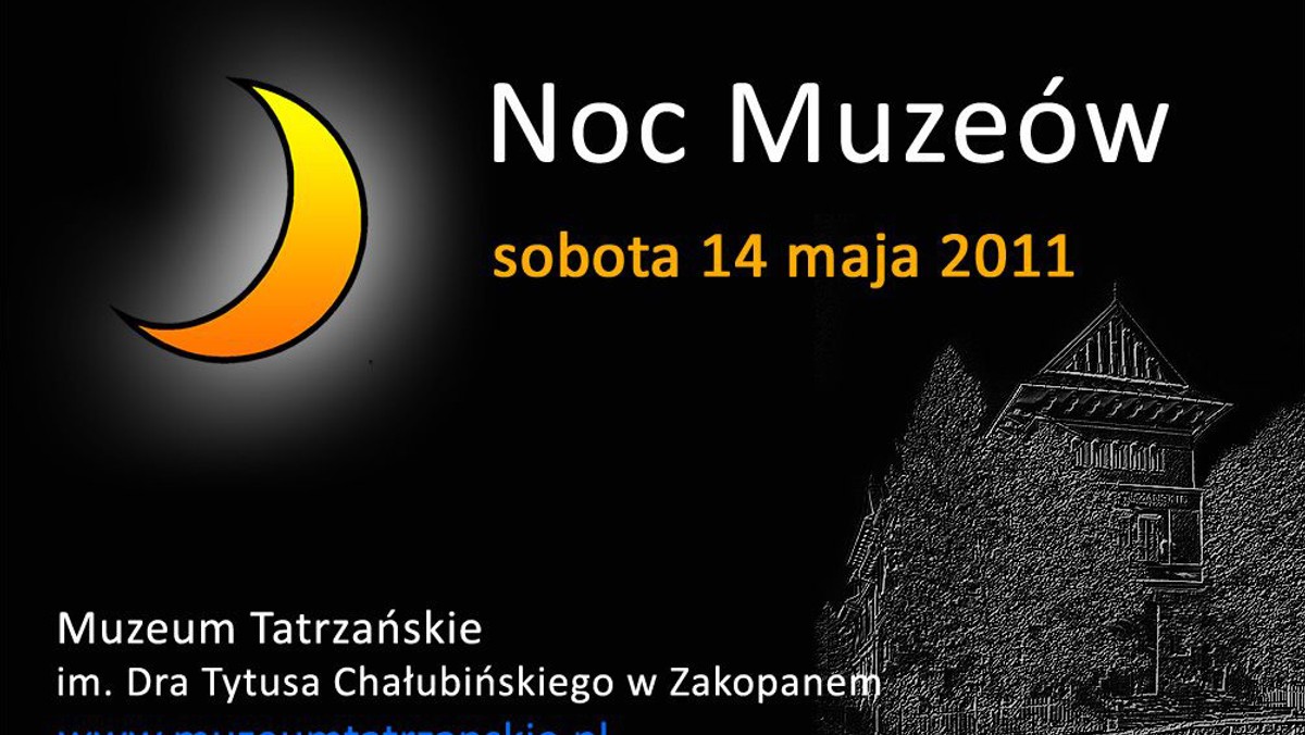 Na Zakopiańską Noc Muzeów (sobota 14 maja) Muzeum Tatrzańskie przygotowało dla turystów i zakopiańczyków szereg atrakcji, z których główną będzie otwarcie nowej filii Muzeum Tatrzańskiego - Galerii Sztuki XX wieku w willi Oksza.