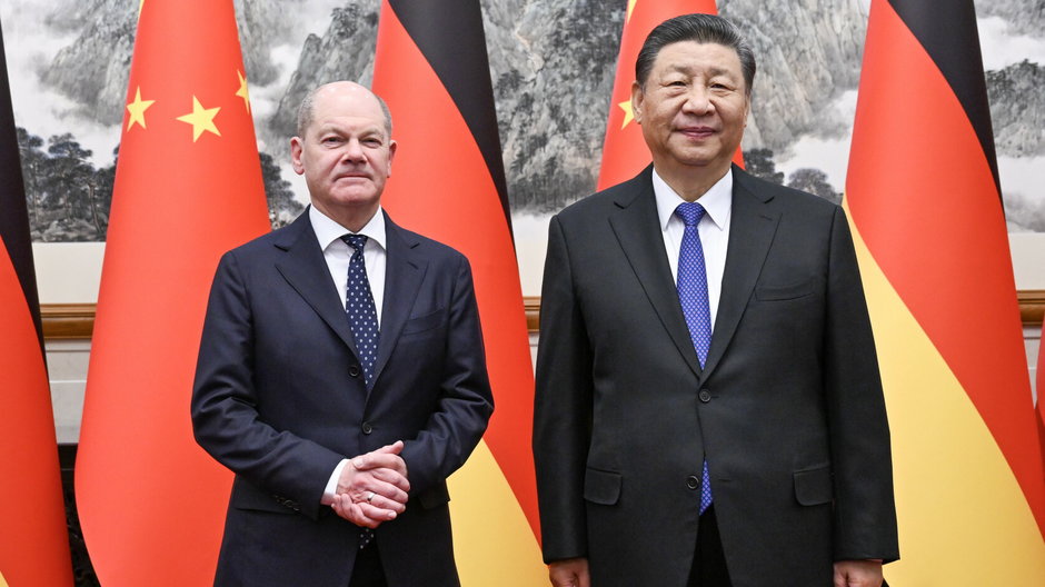 Olaf Scholz i Xi Jinping