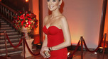 Dorota Gardias w czerwonej sukience na imprezie Apart
