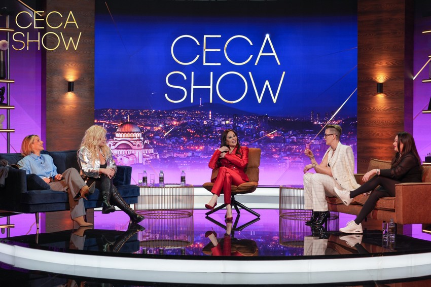 "Ceca show", gosti Tijana Dapčević, Ivana Peters i Zorana Pavić