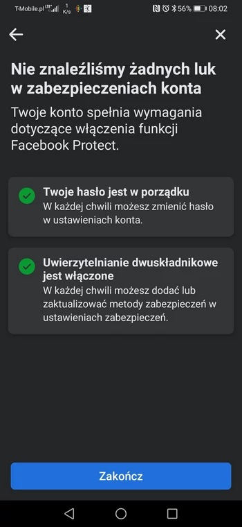 Facebook Protect — weryfikacja zabezpieczeń