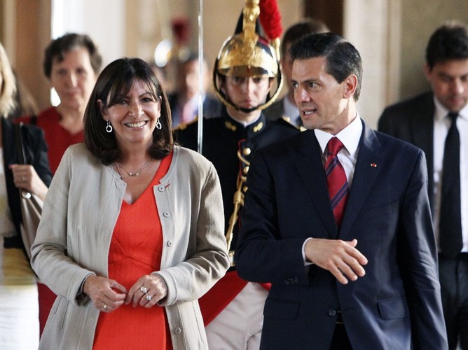 Anne Hidalgo i Enrique Peña Nieto