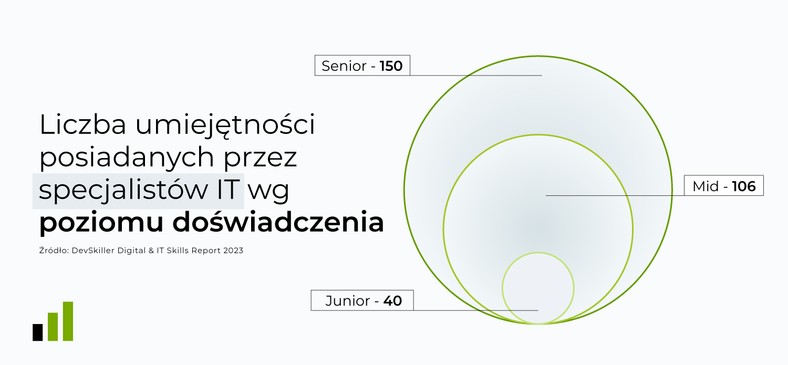 Poziom doświadczenia specjalistów IT