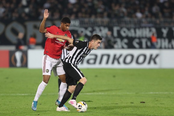 Detalj sa meča u Beogradu, Partizan - Mančester junajted