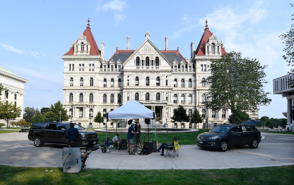 Novinari ispred njujorškog Kapitola