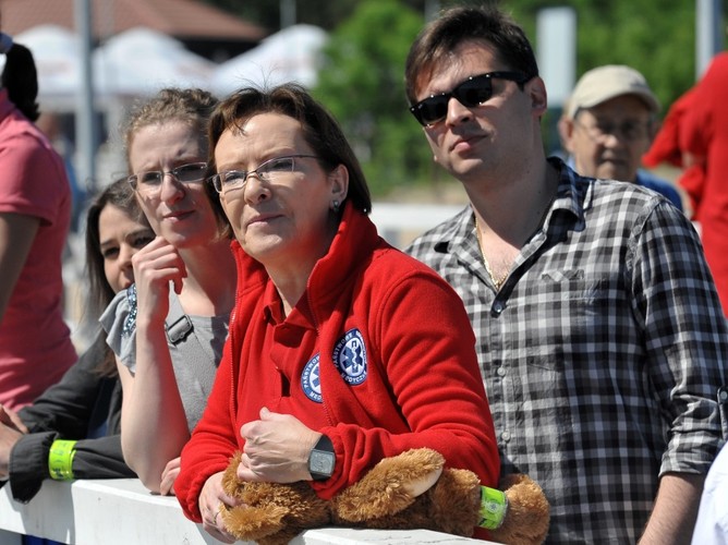 Ewa Kopacz z córką Kasią i zięciem Andriyem Petranyukem