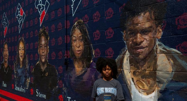 Lauryn Renford, now 17, was the driving force behind a Washington DC mural in memory of five African-American teens killed in gun violence