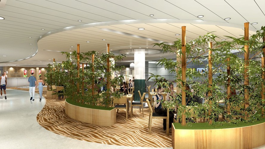 Na statku znajduje się centrum fitness i SPA...