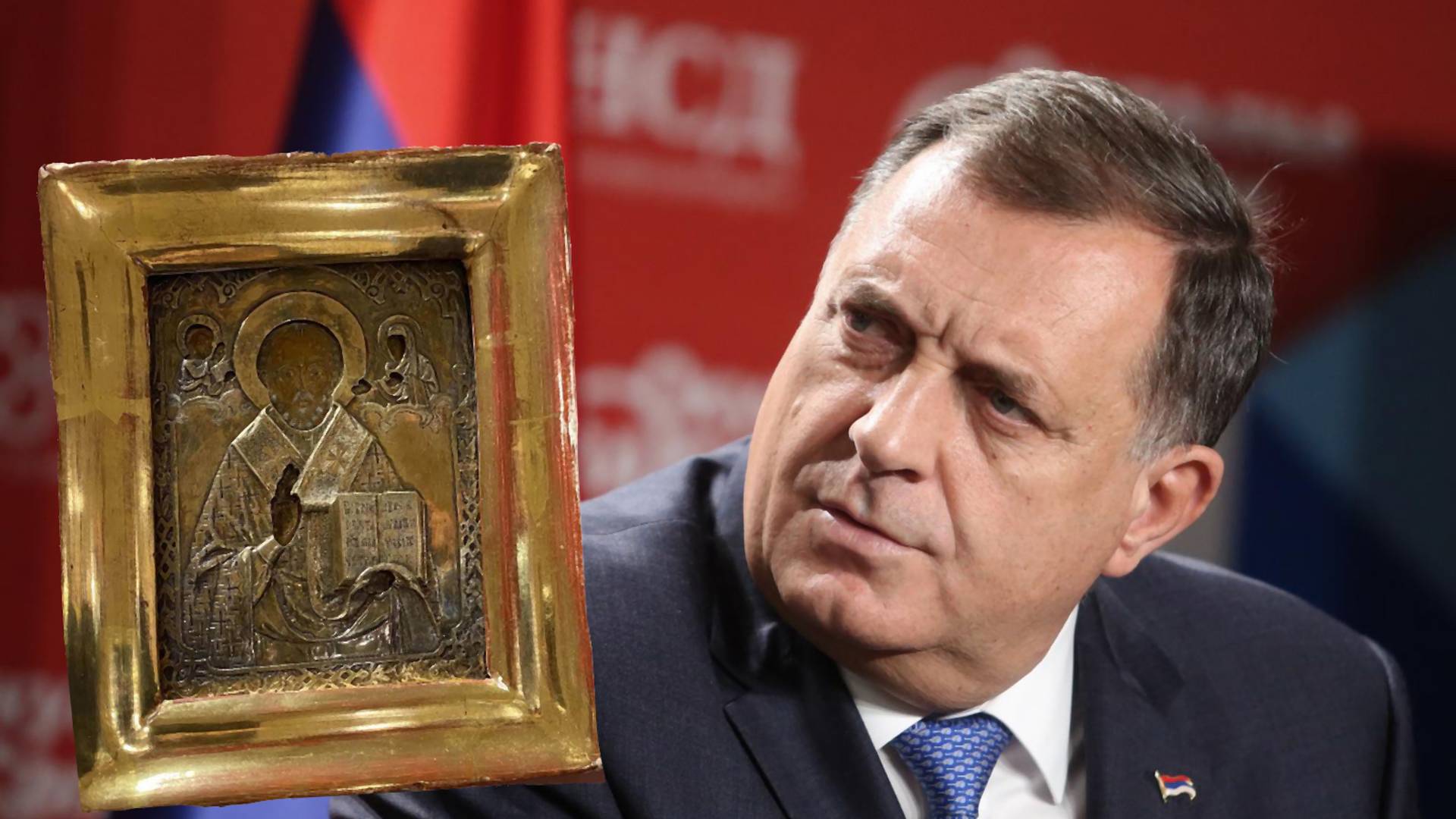 Dodik poklonio Lavrovu ukradenu ikonu pa navodno dobio koronu - ceo Balkan sumnja da je otišao u izolaciju zbog blama