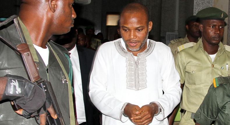 Nnamdi Kanu has faced legal troubles since 2015 [AFP]