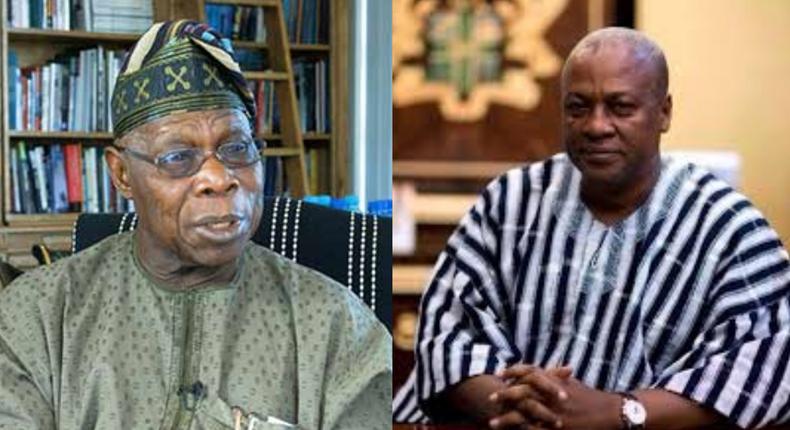 Mahama chairs launch of former Nigerian President Olusegun Obasanjo's new book